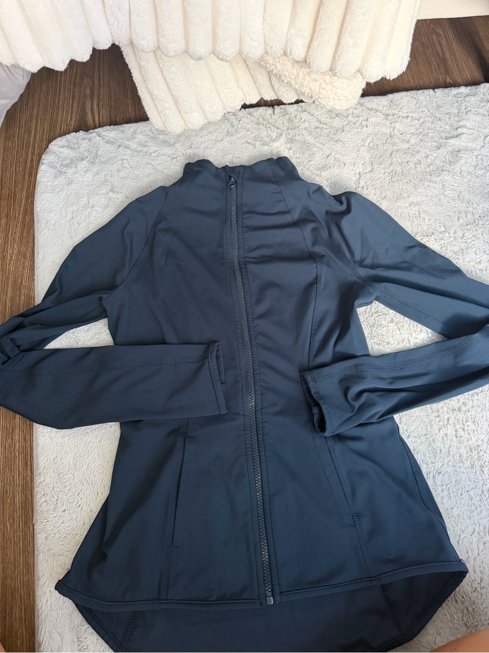 Yogalicious Navy Full-Zip Utility Jacket